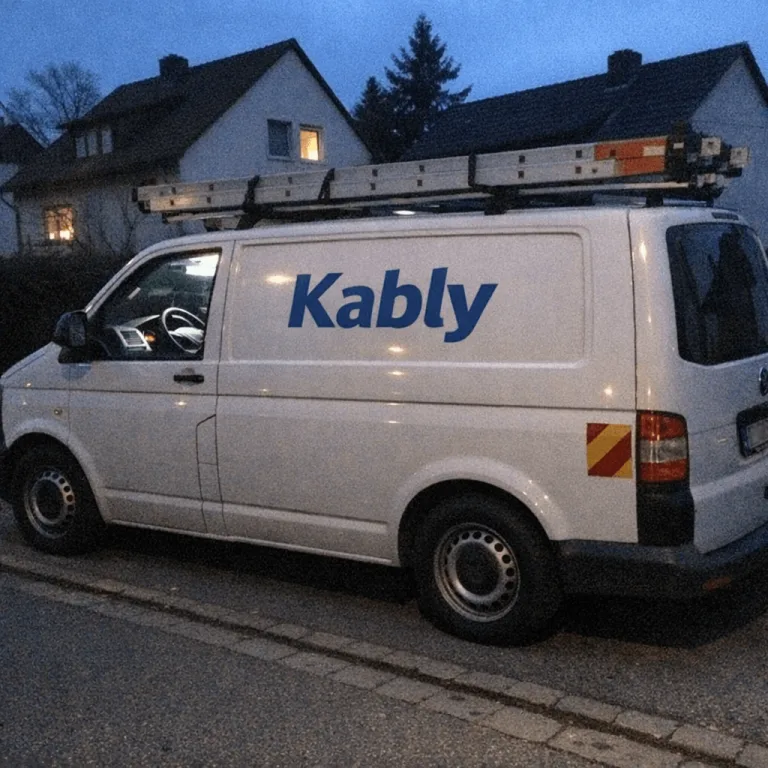 Kably Servicefahrzeug einsatzbereit für den Notdienst