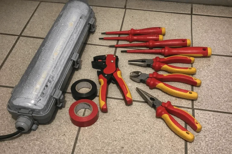 Spezialwerkzeuge für die Elektroinstallation im Badezimmer