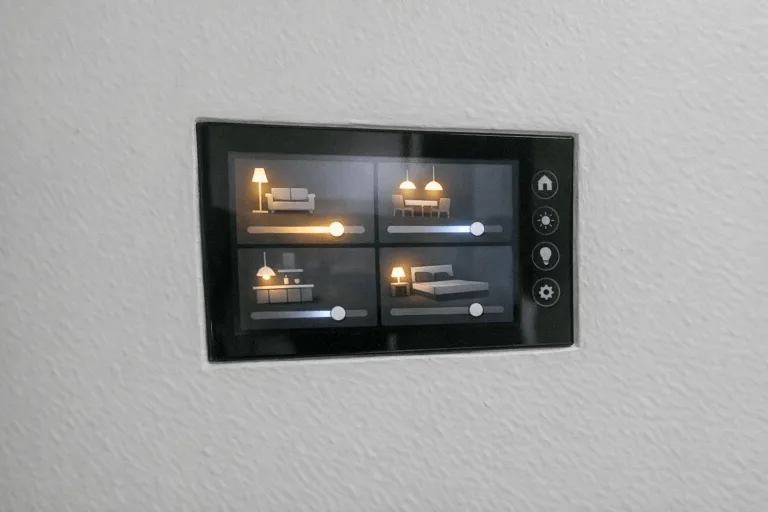 Smart Home Panel Integration in der Wand
